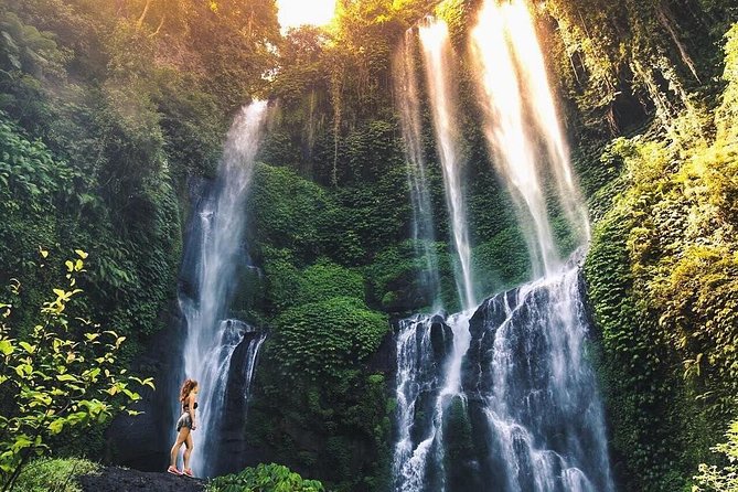 All Inclusive Sekumpul Waterfall Trekking , Handara Gate & Temple - Sekumpul Waterfall trek: guided safety on slippery steps