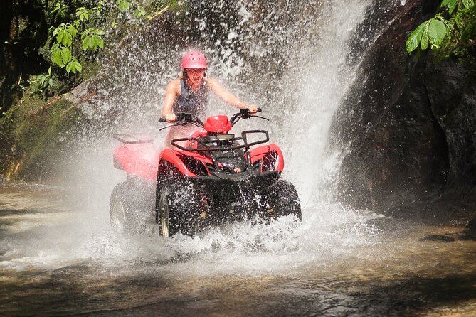 ATV Quad Bike Kuber Through Waterfall, Tunnel And Rice Field - Rice Fields and Farming Roads: See the Working Side of Bali