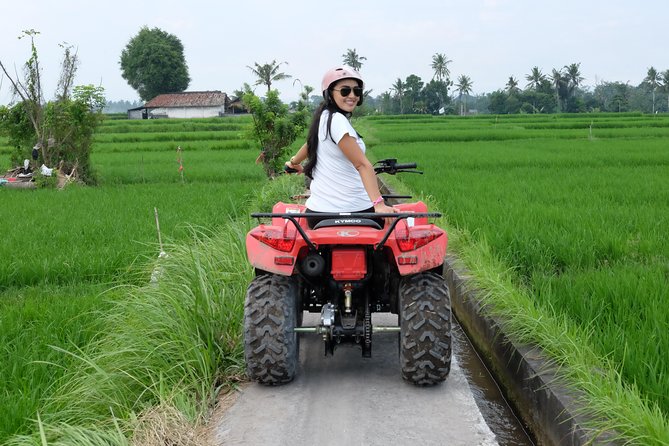 Bali Atv Quad Bike Through Tunnel and Waterfall - The Rural Route From Payangan: Jungle, Plantations, Rice Fields, and the Tunnel/Waterfall Promise