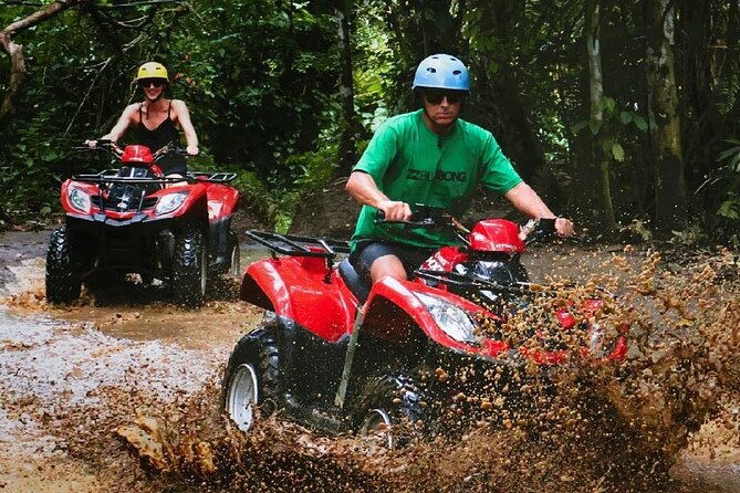 Bali ATV Ride tour Ubud - River Stretch, Hidden Waterfall Stop, and the Village Tunnel Segment
