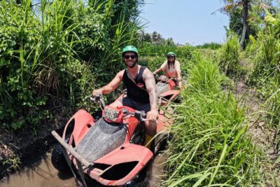 Bali ATV Ride Ubud Waterfall, Ricefield,River,Barong Cave, Lunch - The Route: Rice Fields, Mud, Rivers, Waterfall, and Barong Cave