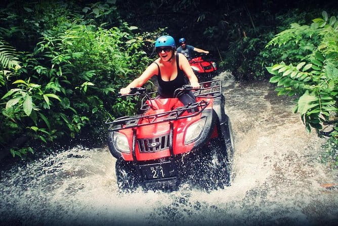 Bali ATV Ride Ubud Waterfall,RiceField,River,Kingkong-Temple cave - Cave stops and Ganesh/Kingkong/Legong-themed features