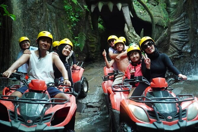 Bali ATV Ride with Waterfall Dragon Cave and Lunch by Penidago - Mobile ticket, private group format, and guide support