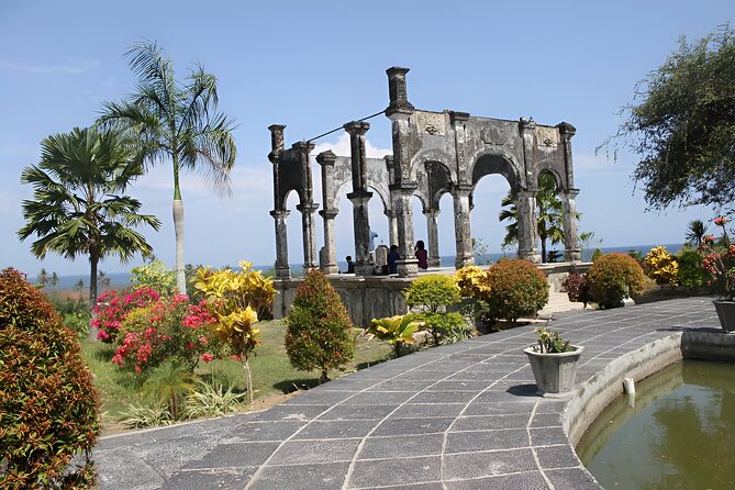Bali Car-Charter: The Gates of Heaven Bali Tour - Virgin Beach: white sand near Candi Dasa with clear turquoise water