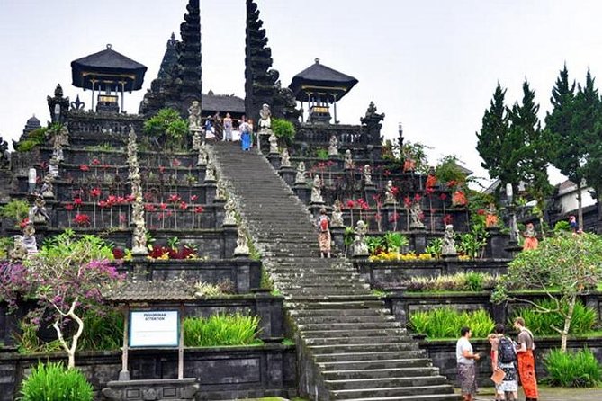 Bali Full Day Tour - Bali Temple Tour - Mount Kawi’s rock-cut tombs: stairs, views, and rice-terrace scenery
