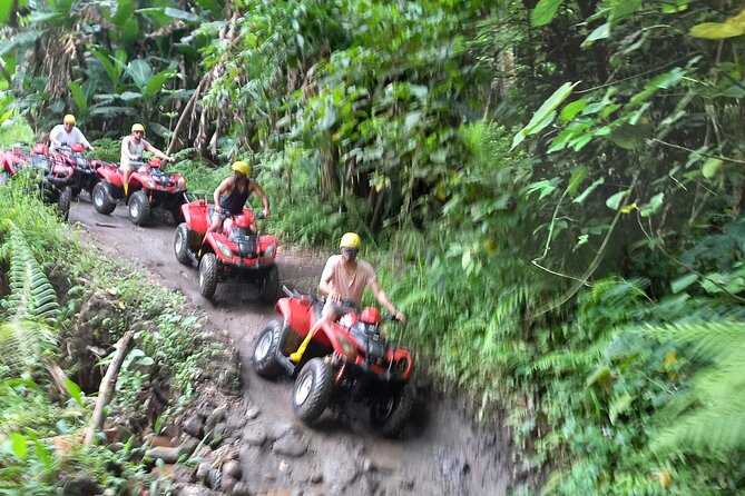 Bali : Gorilla Cave ATV & Ubud White Water Rafting With Lunch - ATV quad biking in Ubud: from safety briefing to Gorilla Face Cave