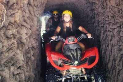 Bali Infinity Pool and Atv Quad Biking with Private Hotel Transfer - Stop 1 at Ride Bali Adventure: village, rice fields, cave, waterfall, and river paths