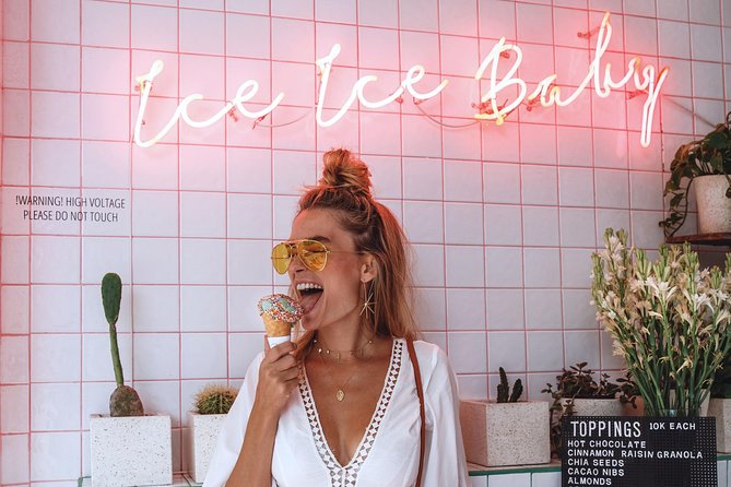 Bali Instagram Foodie Experience (Private Tour) - Coffee Cartel Seminyak: starting with pink coffee and big mood