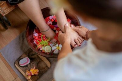 Bali Luxury Spa package Massage, Flower bath 2hour - Thalaso Foot Wash: A Small Ritual That Changes the Whole Tempo