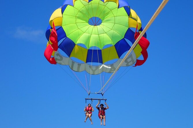 Bali Parasailing Adventure, Jet Ski, Banana Boat , Donat Boat, with Transport - Banana boat: group fun that still needs respect