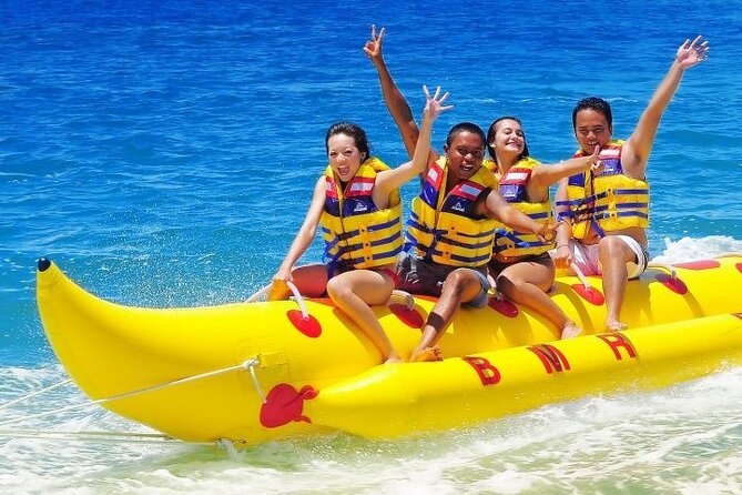 Bali Parasailing Adventure, Jet Ski, Banana Boat , Donat Boat, with Transport - What you really get for $73: included value that adds up