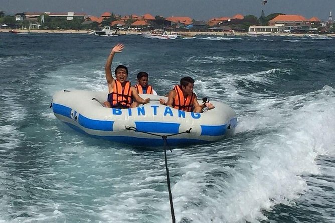 Bali Parasailing Adventure,Banana Boat,Jet Ski and Donut Boat with Transfers - Your Day Flow: From Bintang Beach Club to Four Water Rides