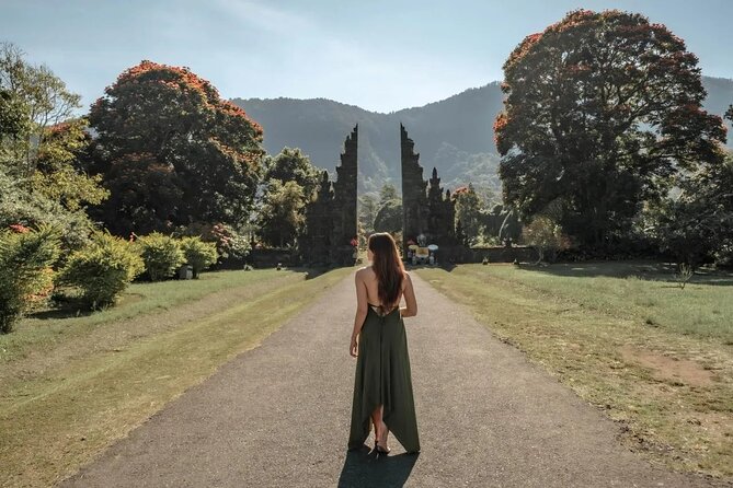 Bali Private Tour: Handara Iconic Gate, Watefall and Temple - Wanagiri Hidden Hills: the swing viewpoint above a crater lake