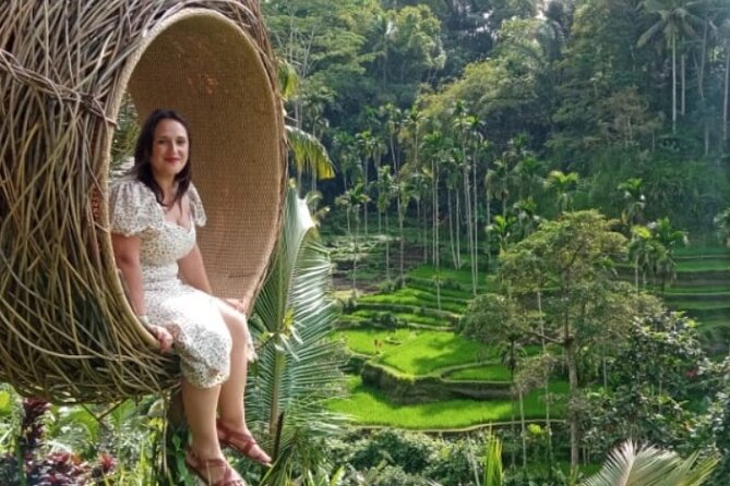 Bali Swing Hot Spring And Waterfall Private Guided Tour - Tampaksiring flower garden and a quick photo break