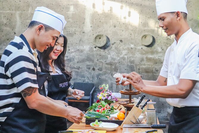 Balinese Cooking Class at The Santai Umalas Kerobokan - The villa setting: welcome drink, apron use, and take-home recipes
