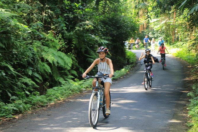 Bike ride in the rice fields, Bali countryside - 8:00am start: snack in a Balinese house and bike setup