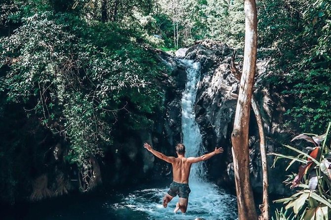 Jumping Sliding at Aling- aling Waterfall - Wanagiri Hidden Hill - Handara Gate - Aling-Aling Waterfall: Stunning Scenery, Then You Get Moving