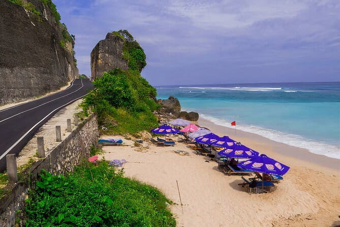 Private Tour Uluwatu Temple and Kecak Sunset Dance - Nusa Dua Beach: clean sand and calm-water style time