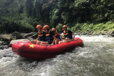 Rafting Adventure 18 km and Balinese Village Life Tour with Lunch - River Start: Hotel Pickup and the Telaga Waja Run