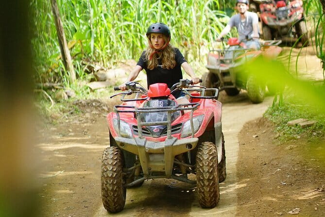 Ubud ATV Quad Bike, Waterfall with Rafting-Snorkeling Optional - ATV quad biking through rice fields, jungle tracks, and a cave