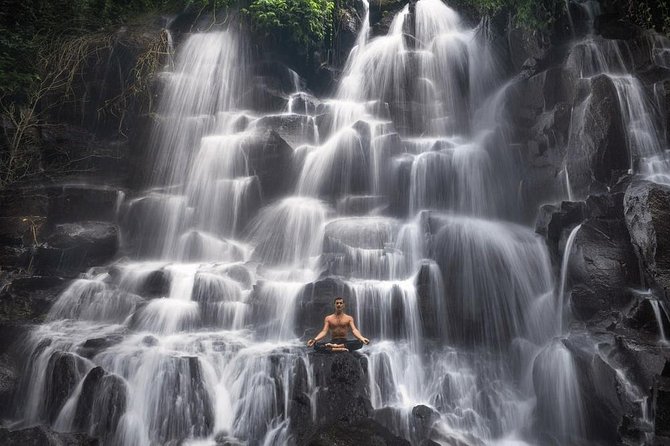 Ubud Instagram: Waterfall Tours - Tibumana Waterfall: palm-tree arrival and a calmer vibe