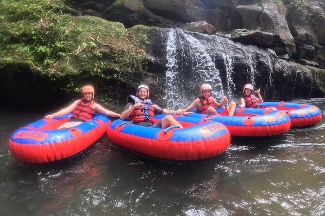 Ubud Tubing Adventure Holy Spring Temple Private Guided Tour - Stop 1: Gekko Tubing Bali on Petanu River