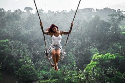 Ubud waterfall, rice terraces, and swing explore - Stop 1: Tegenungan Waterfall at the Petanu River (Clean Water, Cool Break)